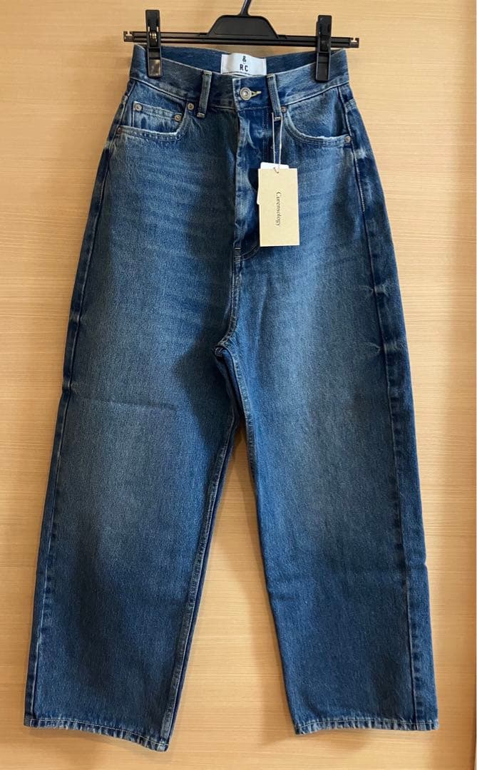 新品 未使用 正規品 Curensology ＜&RC＞ワイドルーズデニム 32