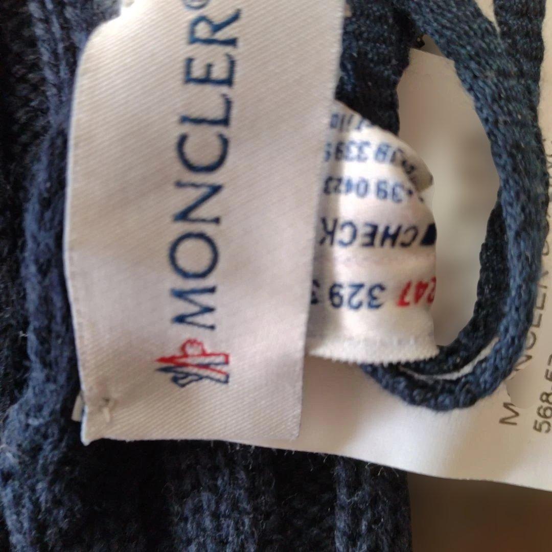 MONCLER ネイビー ニット帽 新品タグ付き