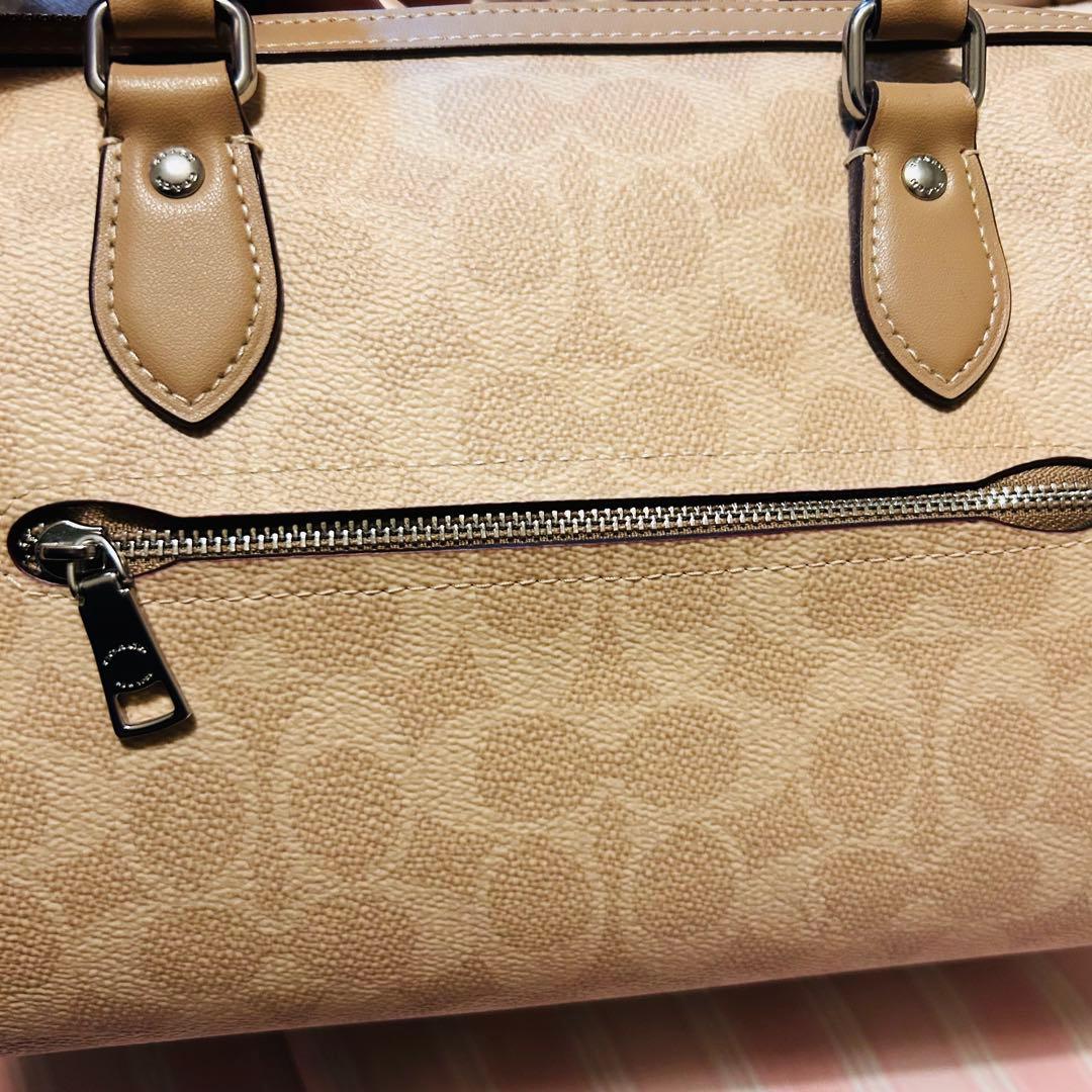 COACH ベージュ ボストンバッグ