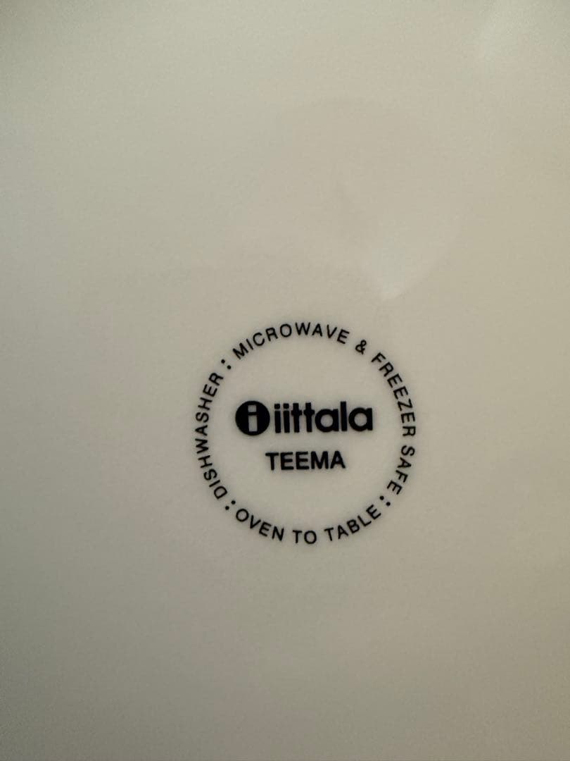  TEEMA ホワイト平皿　４枚セット26cm