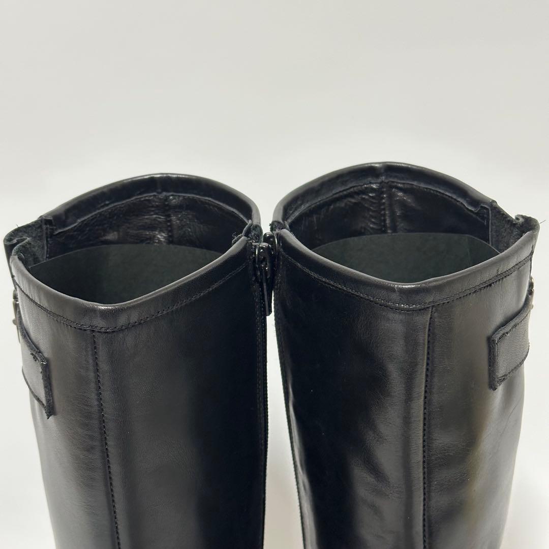 【美品】CORSO ROMA,9 ラウンドトウ厚底エンジニアブーツ24cm
