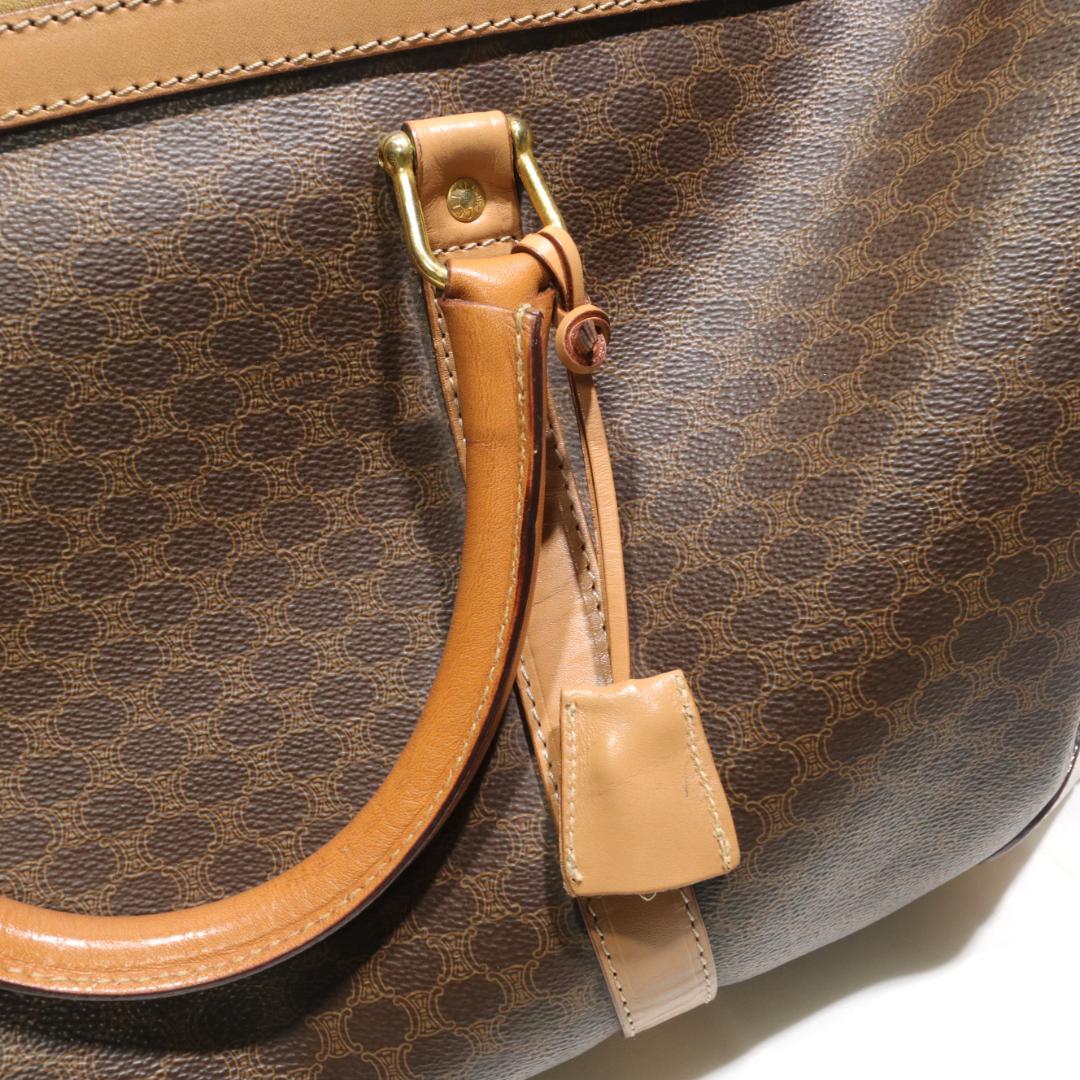 CELINE/セリーヌ ヴィンテージバッグ ボストンバッグ マカダム　鍵付き