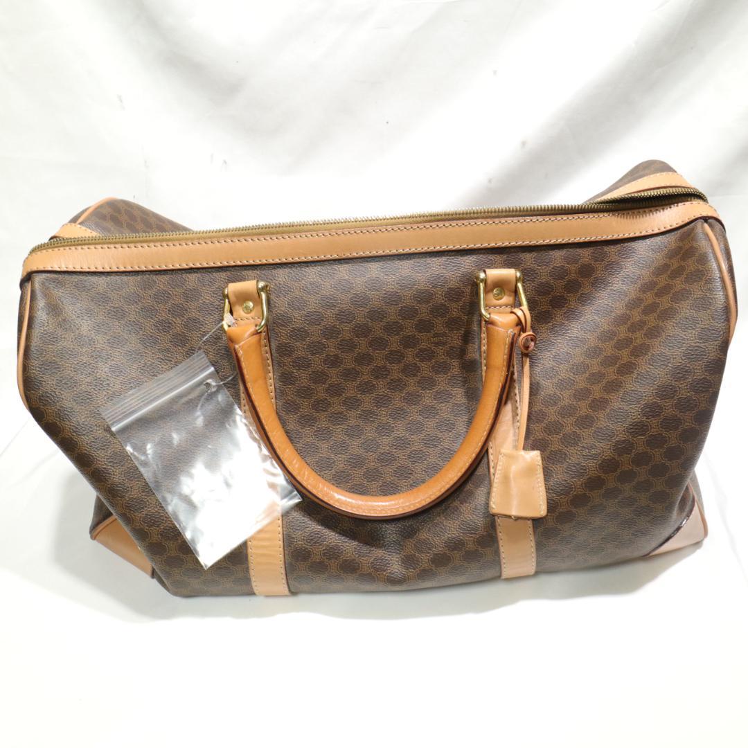 CELINE/セリーヌ ヴィンテージバッグ ボストンバッグ マカダム　鍵付き