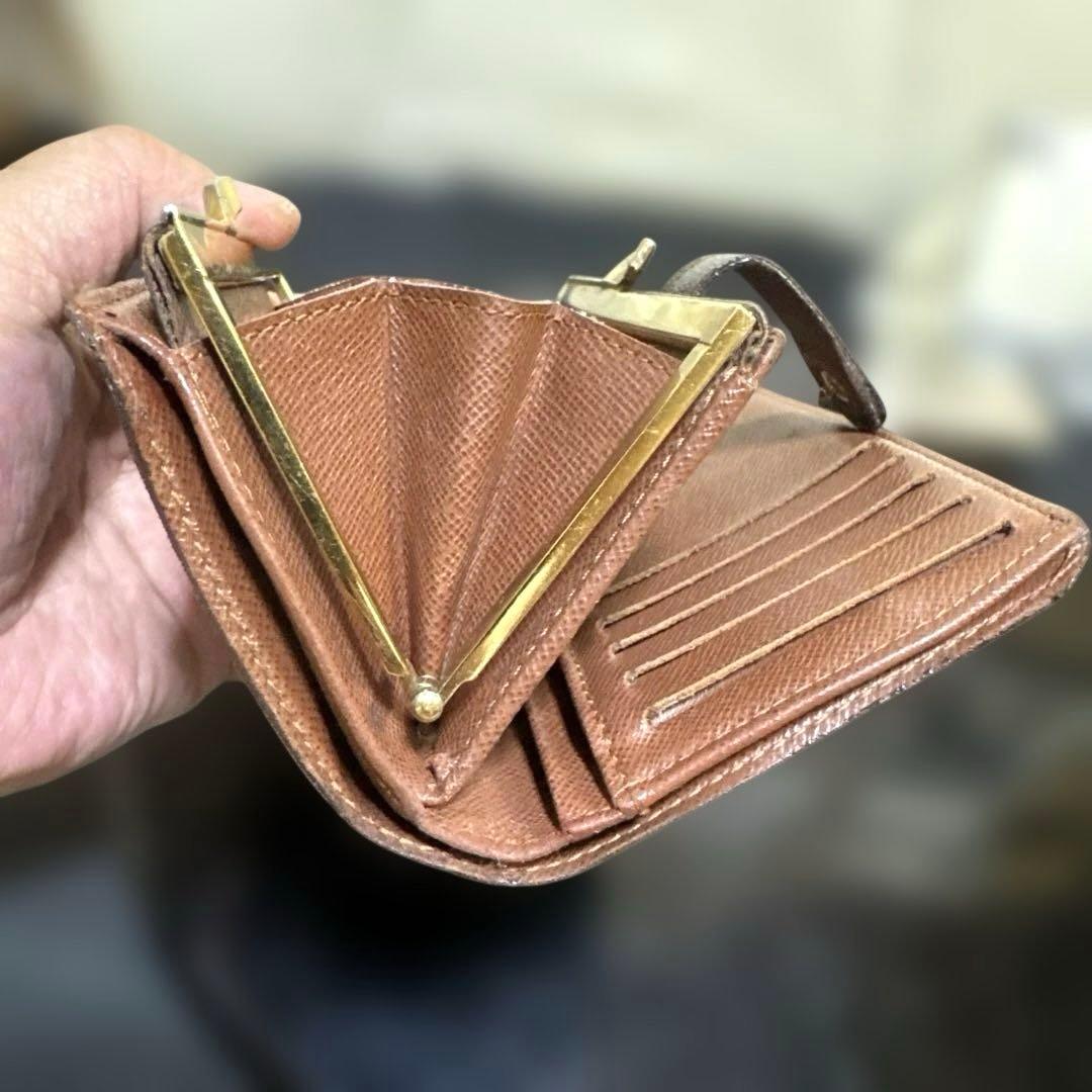 ⑨☆後期型カード8枚/良品♪モノグラム がま口 財布