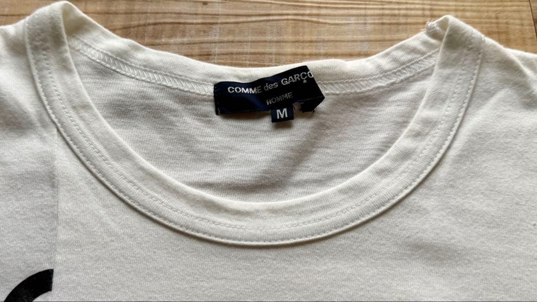 COMME des GARÇONS コムデギャルソンオム ホワイト Tシャツ M