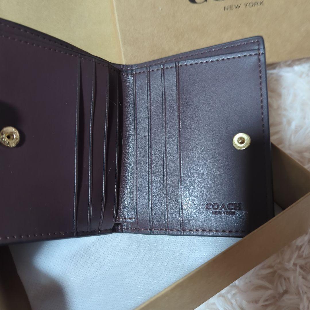 ✨新品未使用✨COACH スモール モーガン シグネチャー レザー ブラック
