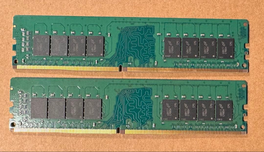 Crucial 8GB DDR4 メモリ 2枚