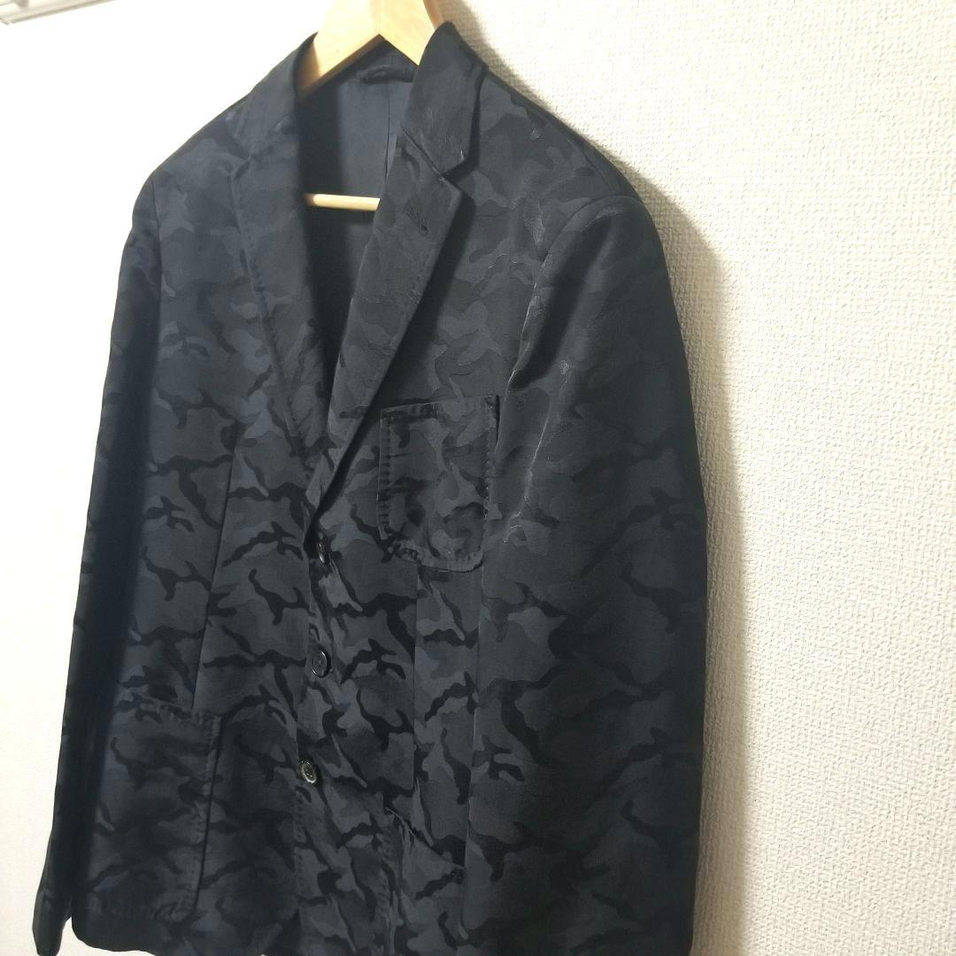 【美品】NEILBARRETT カモフラ テーラードジャケット S-M ブラック