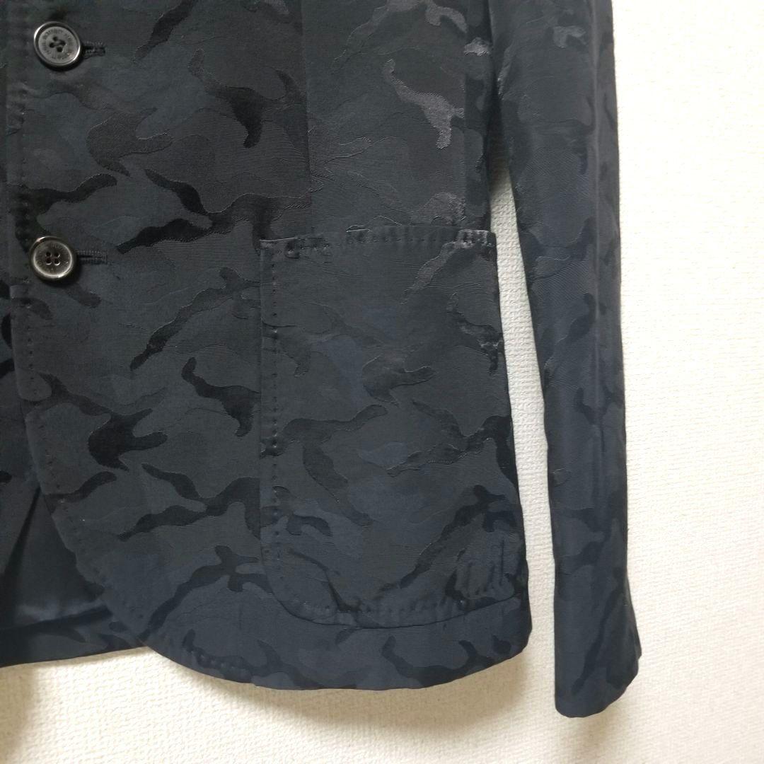 【美品】NEILBARRETT カモフラ テーラードジャケット S-M ブラック