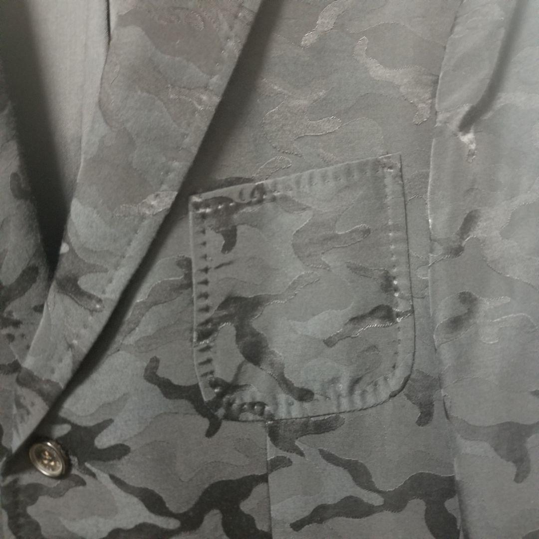 【美品】NEILBARRETT カモフラ テーラードジャケット S-M ブラック