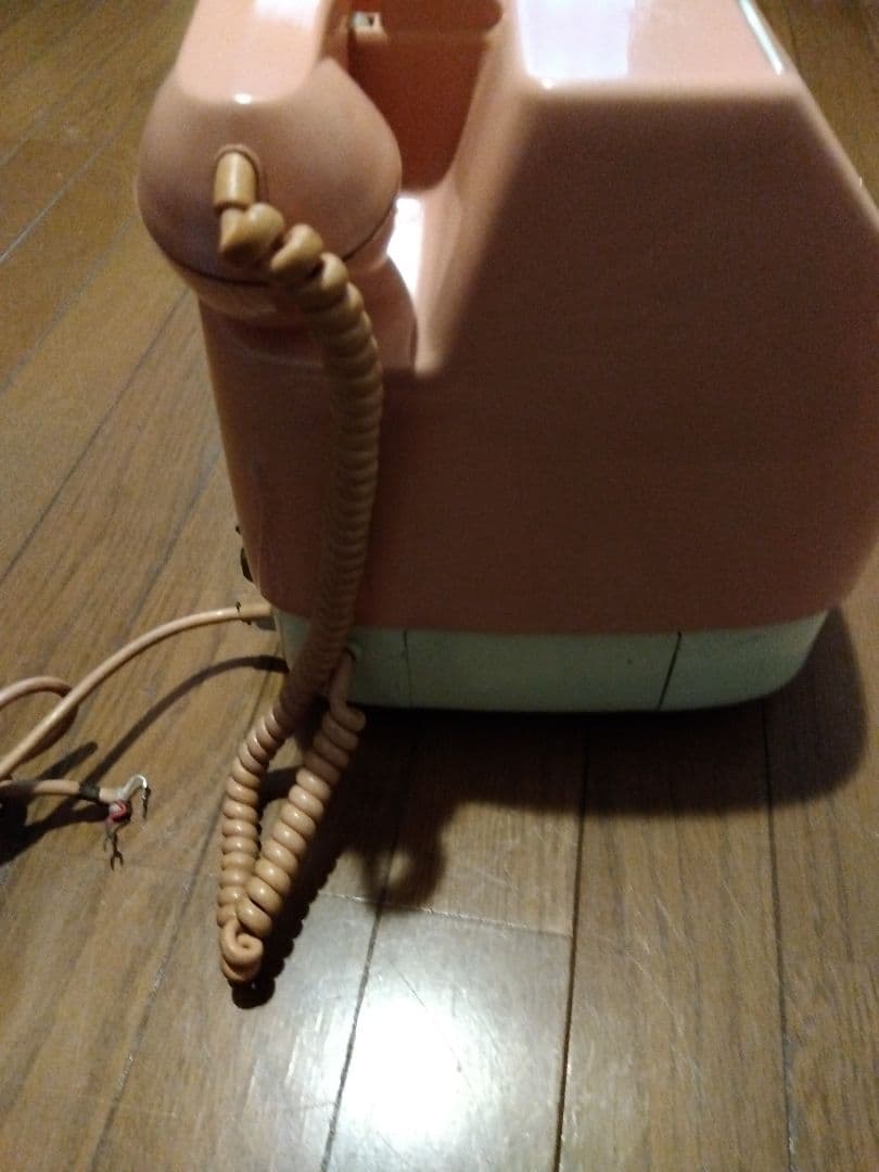 プ*中様 ピンク電話　昭和レトロ　アンティーク家電　黒電話　公衆電話　ダイヤル式