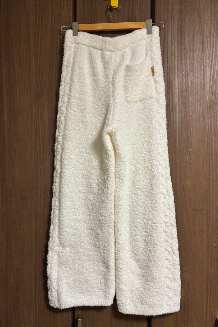 新品　ジェラートピケ　部屋着 もこもこパンツ　ホワイト　F