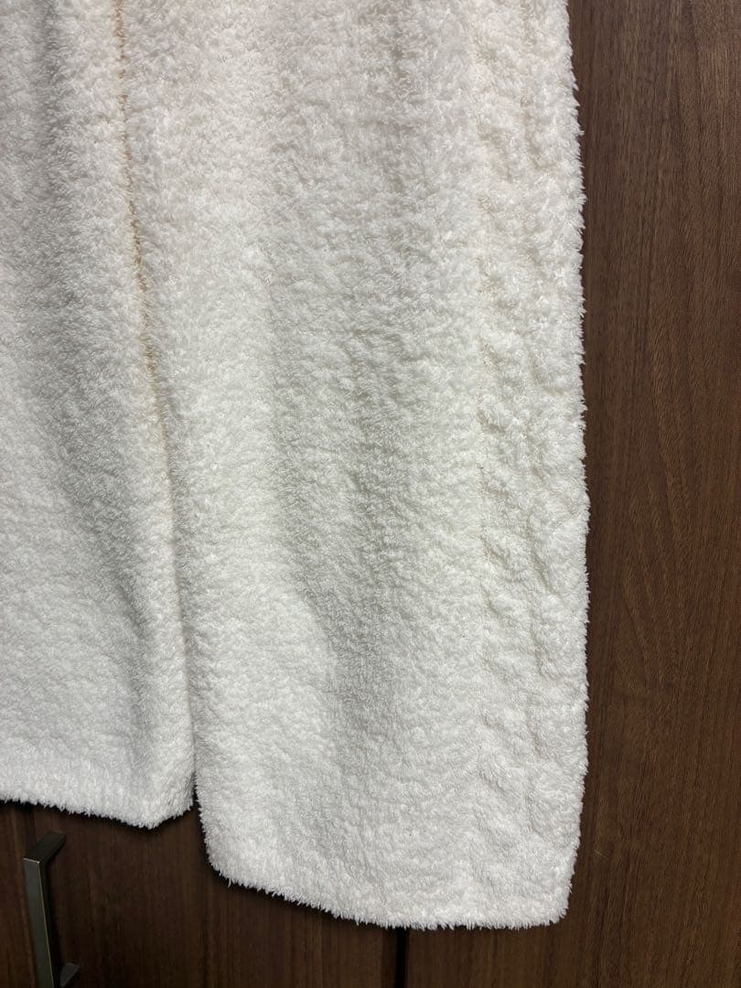 新品　ジェラートピケ　部屋着 もこもこパンツ　ホワイト　F