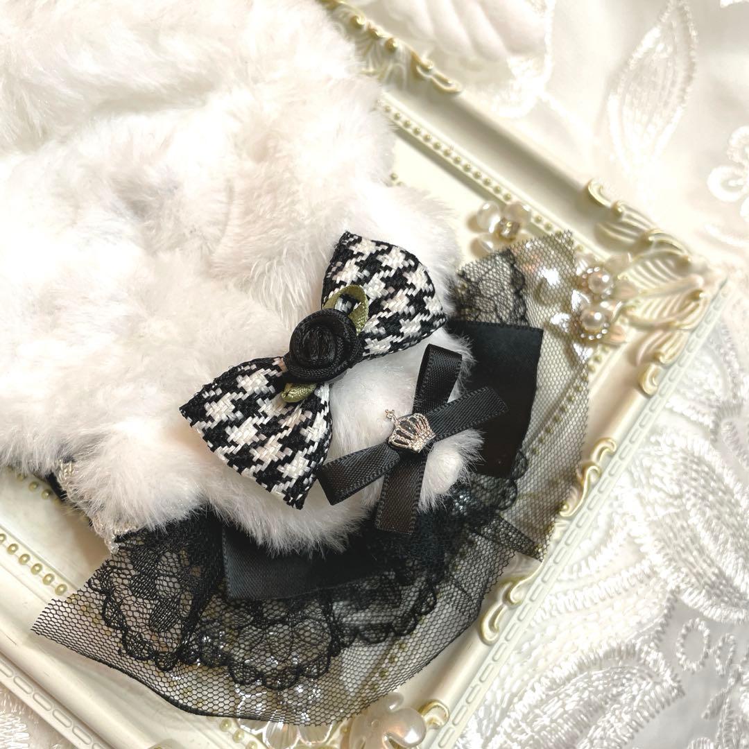 【25-108.109】ぬい服ちびぐるみ　いつぬい12センチリボン　ヘッドドレス