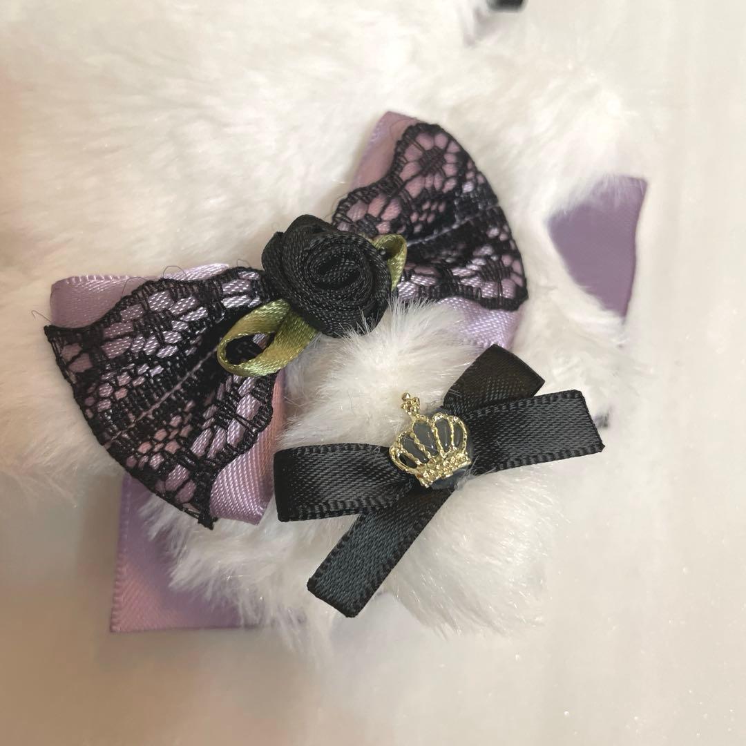 【25-108.109】ぬい服ちびぐるみ　いつぬい12センチリボン　ヘッドドレス