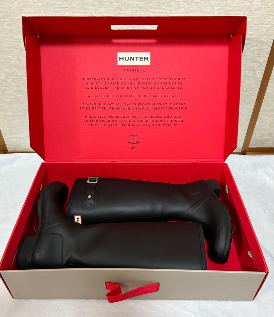 【美品】 HUNTER レディース 長靴 ブラック