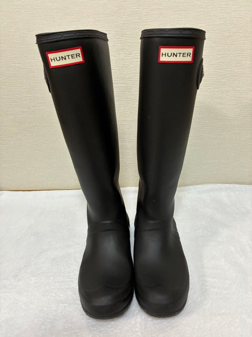 【美品】 HUNTER レディース 長靴 ブラック