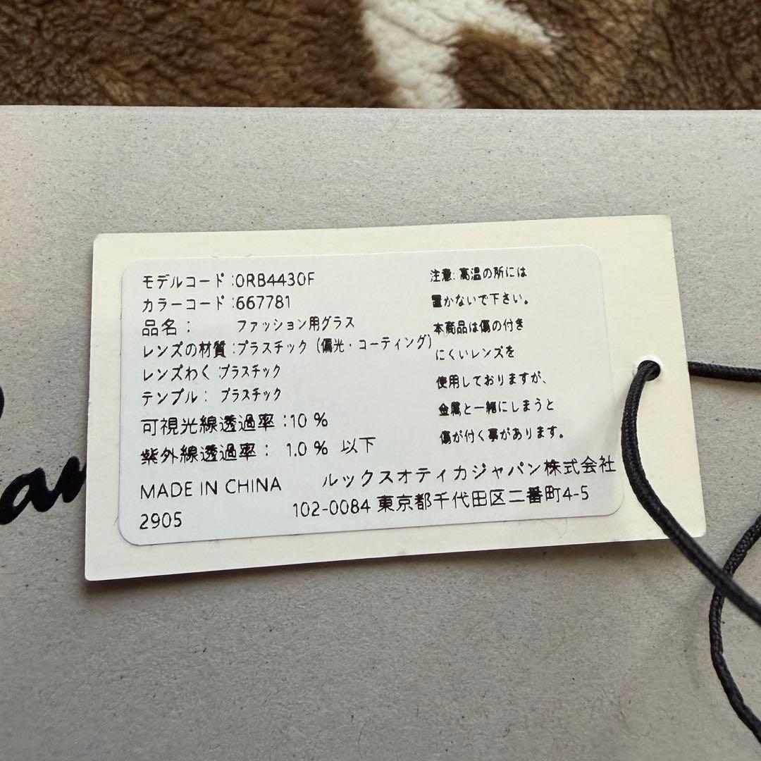 正規店購入 Ray-Ban Zena 偏光レンズ サングラス 付属品付 レイバン