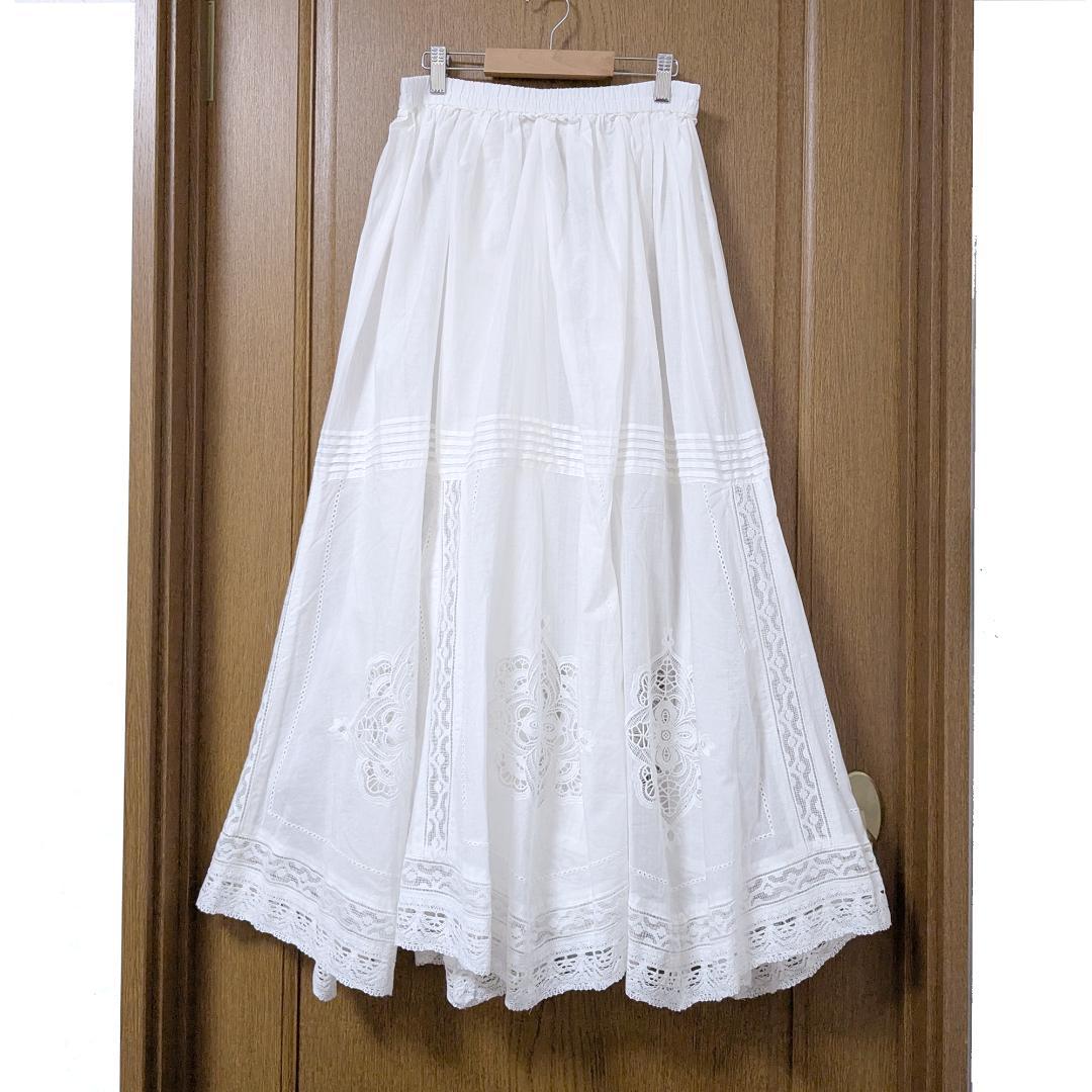 新品 25AW 今季新作 IENA コットンレーススカート