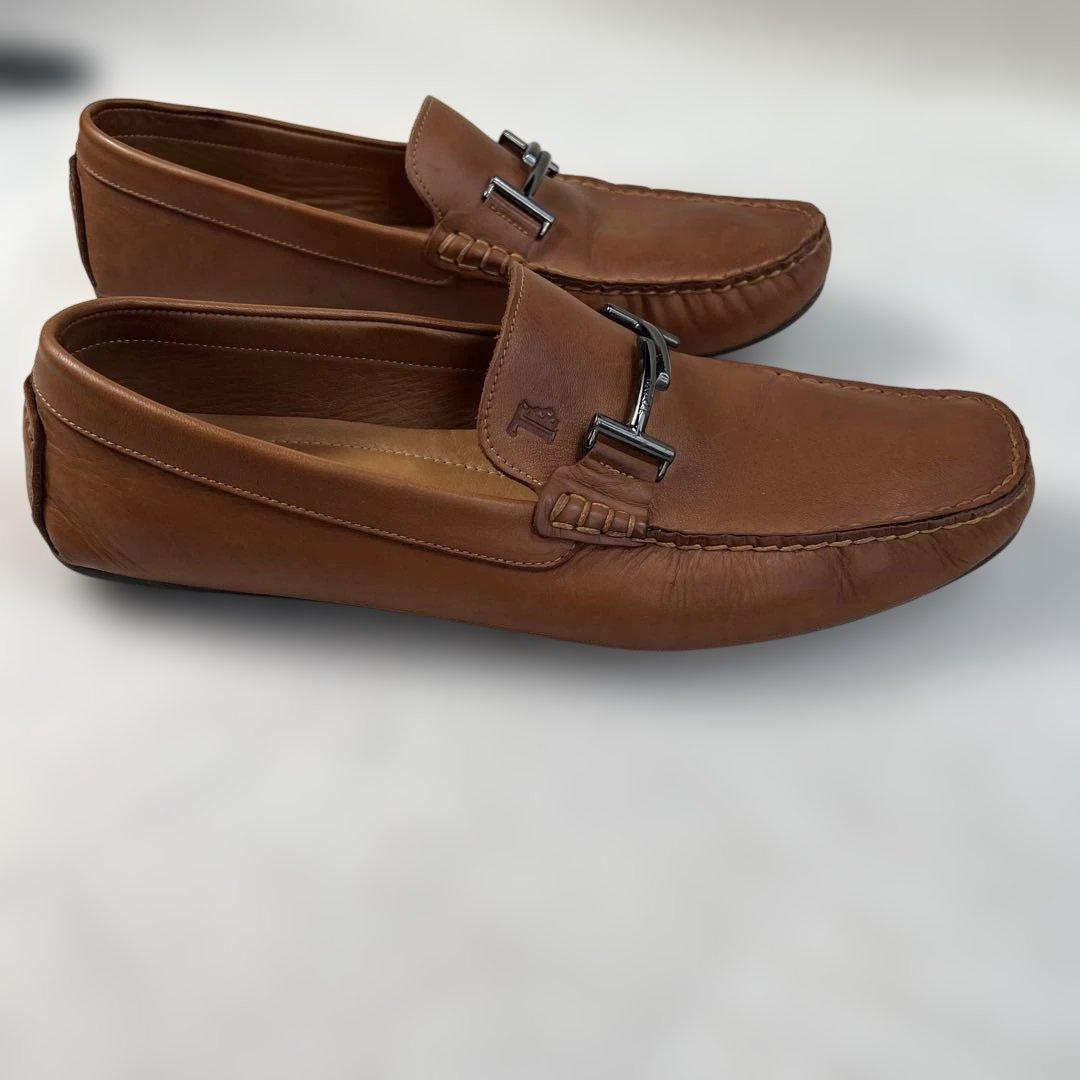 TOD’S トッズ ビットローファー ドライビング 27.5-28cm 茶 良品