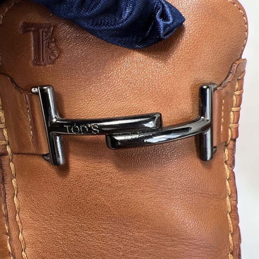 TOD’S トッズ ビットローファー ドライビング 27.5-28cm 茶 良品