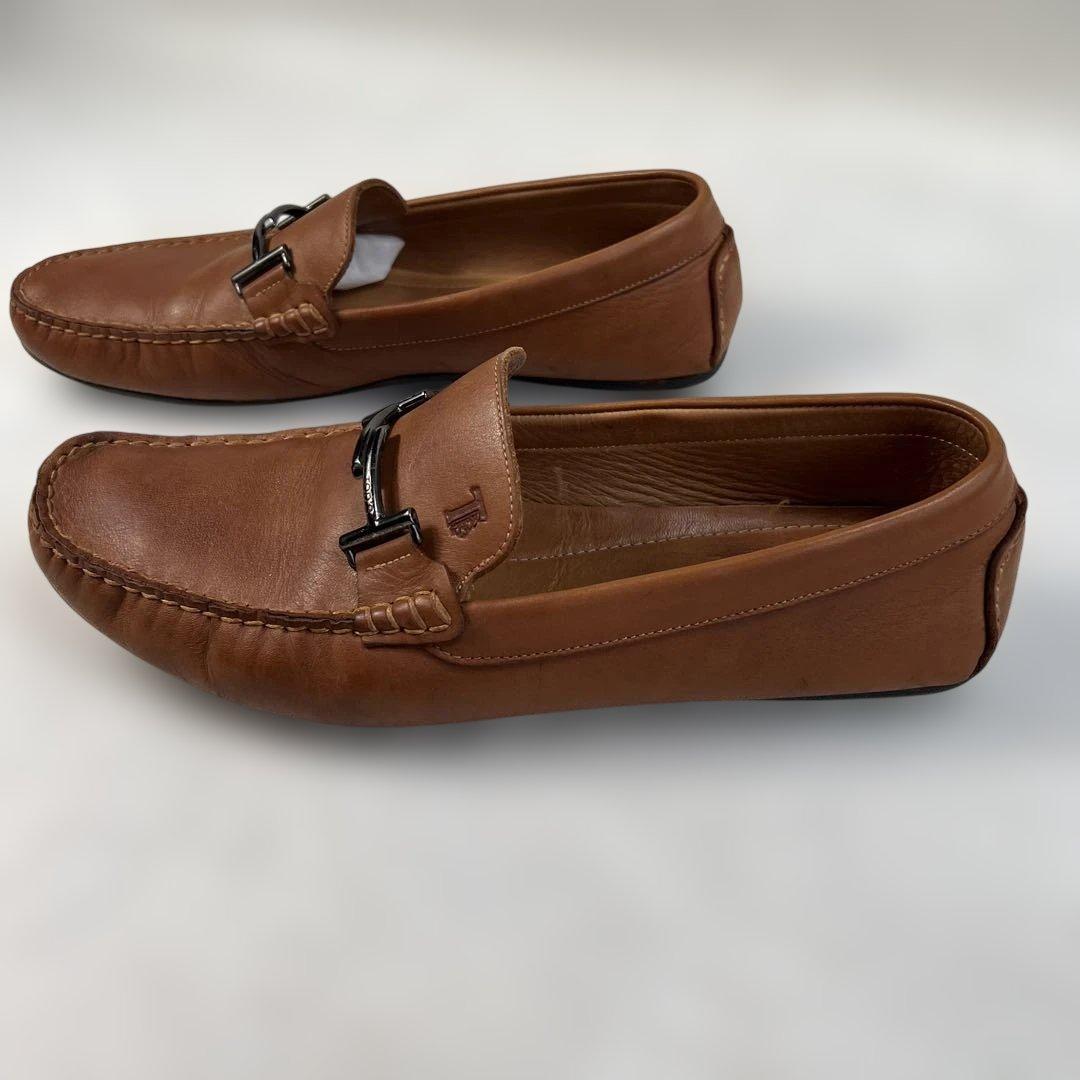 TOD’S トッズ ビットローファー ドライビング 27.5-28cm 茶 良品