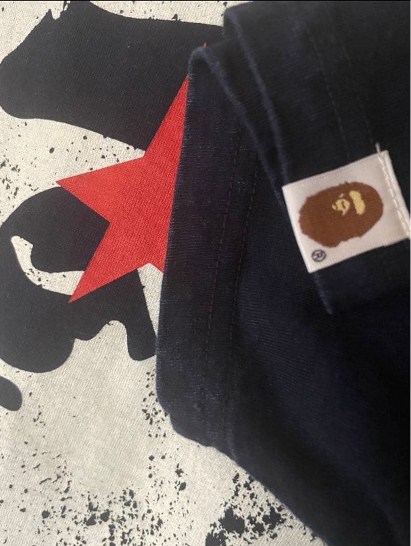 【A BATHING APE】APE HEAD INDIGO TEE