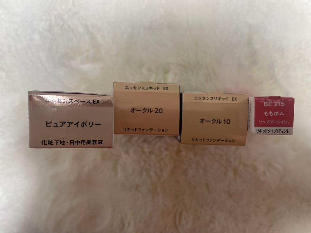 MAQuillAGE エッセンスベース、リキッド2本、リップグロウボム4点セット