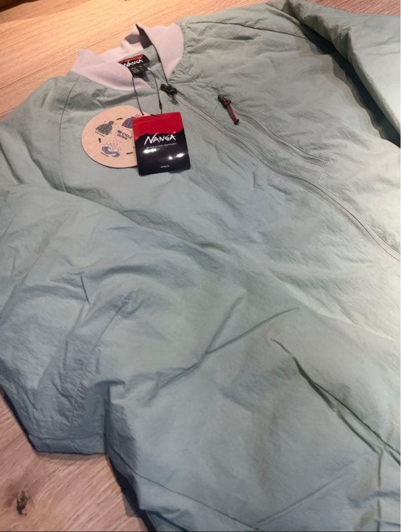 ジャケット・アウター NANGA SOFT DOWN VARSITY BLOUSON SAGE