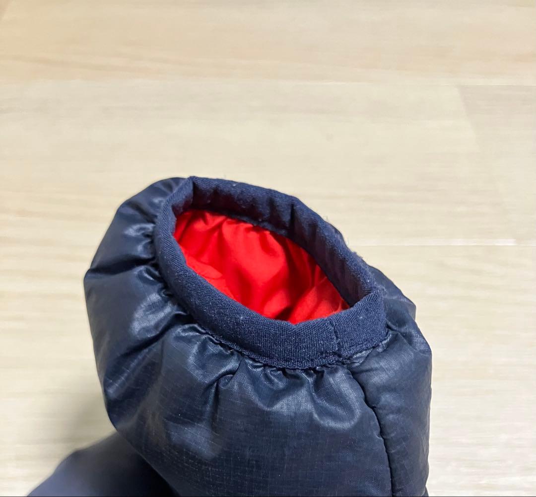【美品】patagonia ダウンジャケット 2T 90サイズ　ネイビー/レッド