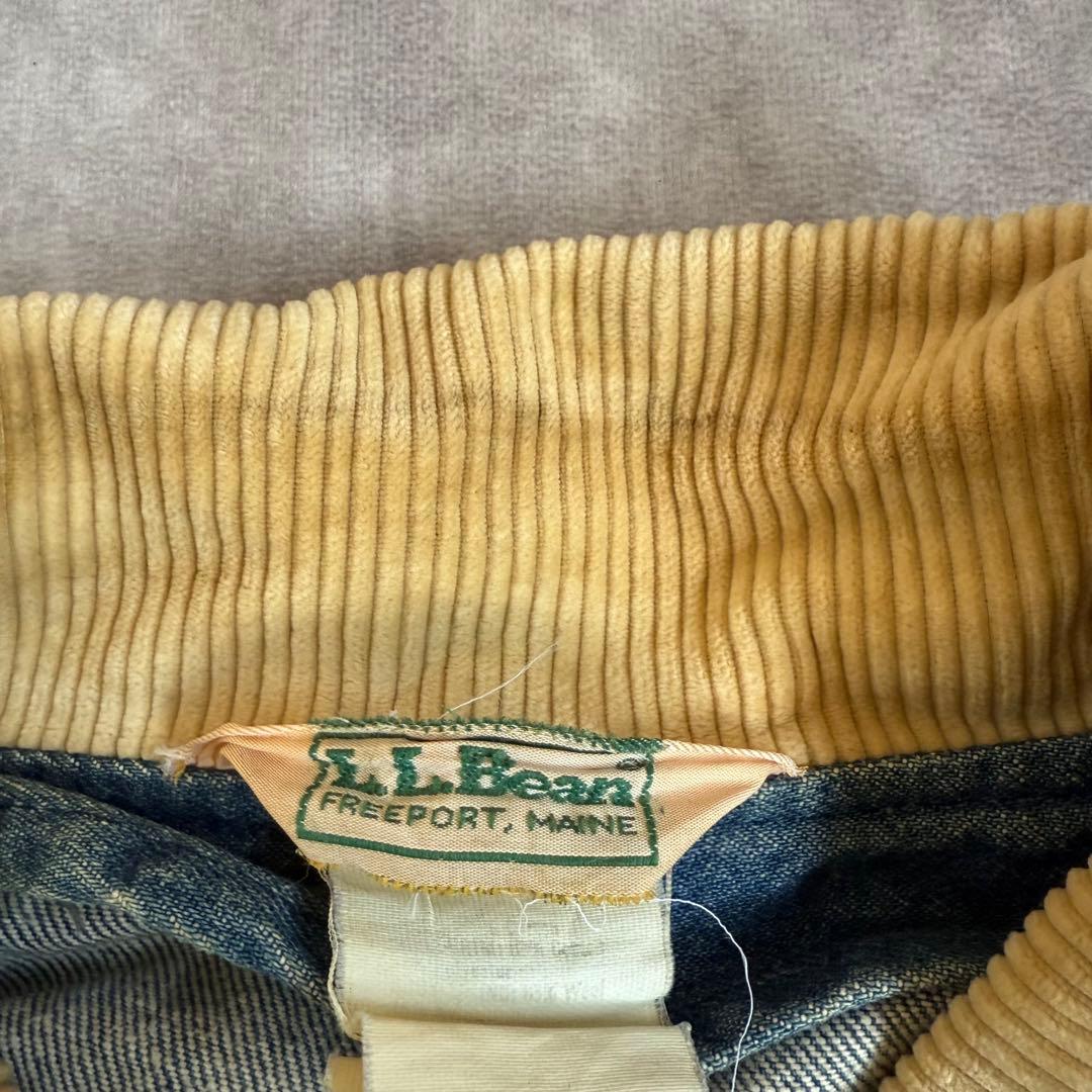 70s L.L.Bean カバーオール 襟コーデュロイ L