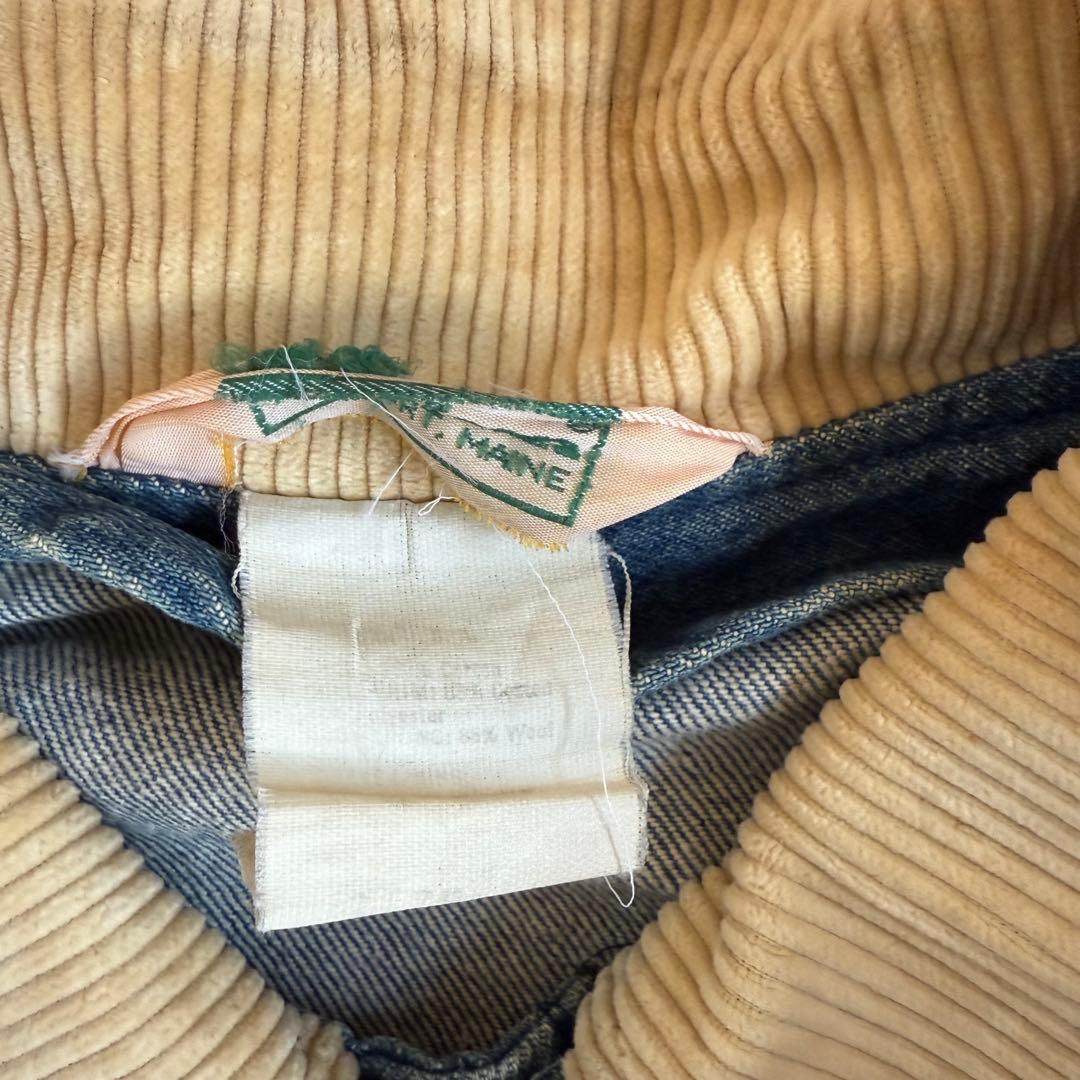 70s L.L.Bean カバーオール 襟コーデュロイ L