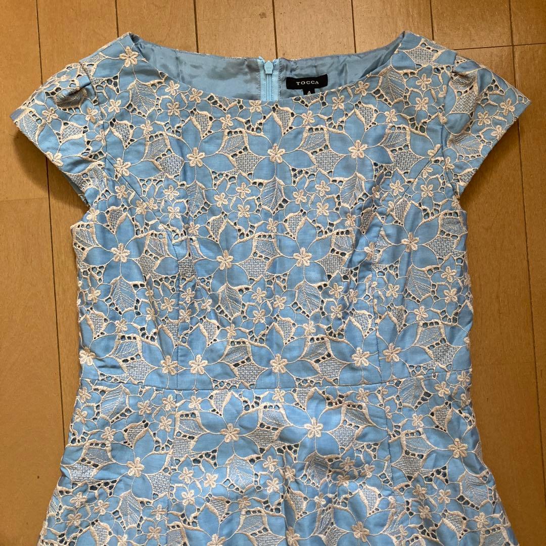 TOCCA トッカ　カットワークレースワンピース　美品　サイズ4 総刺繍