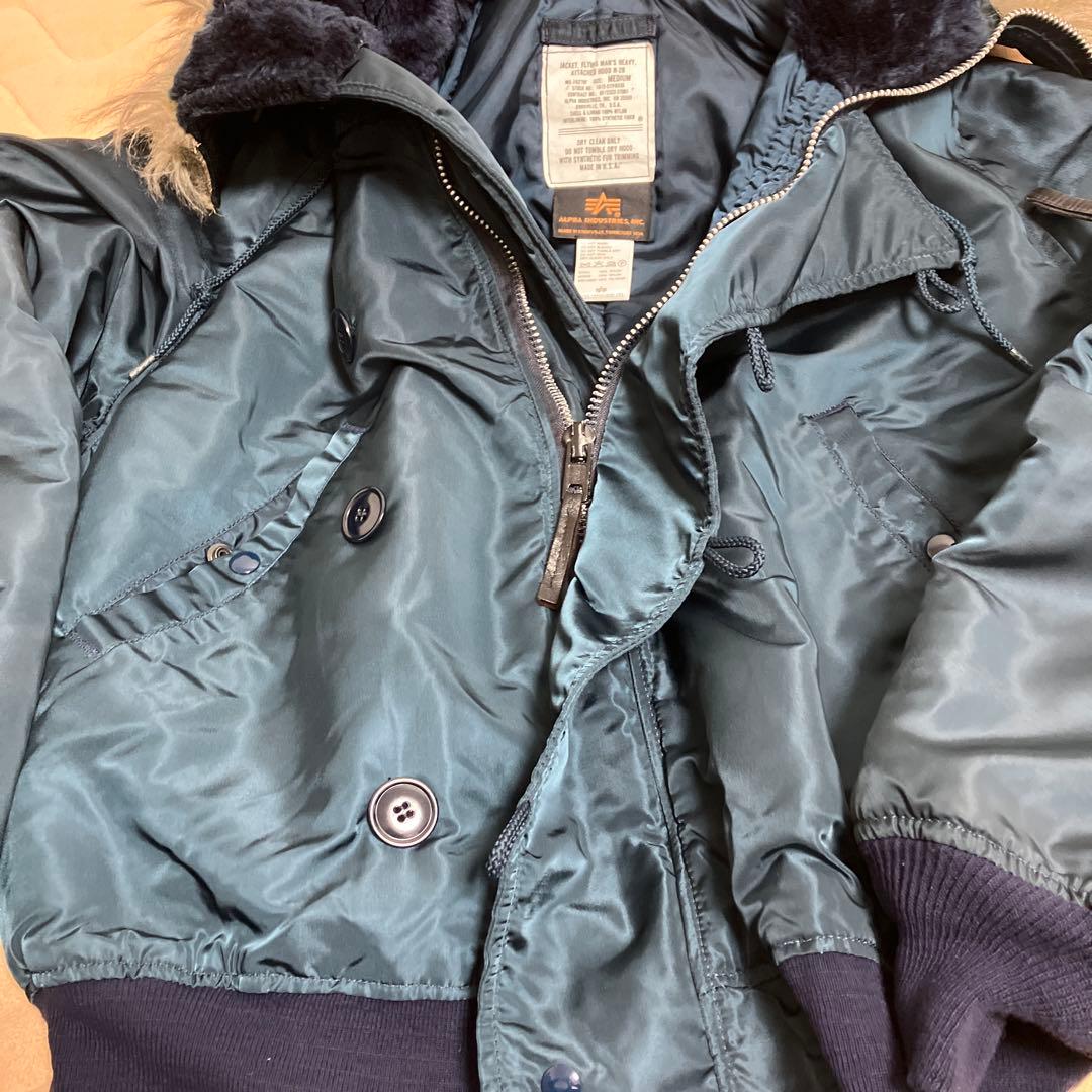 ALPHA INDUSTRIES N-2B フライトジャケット ネイビー M