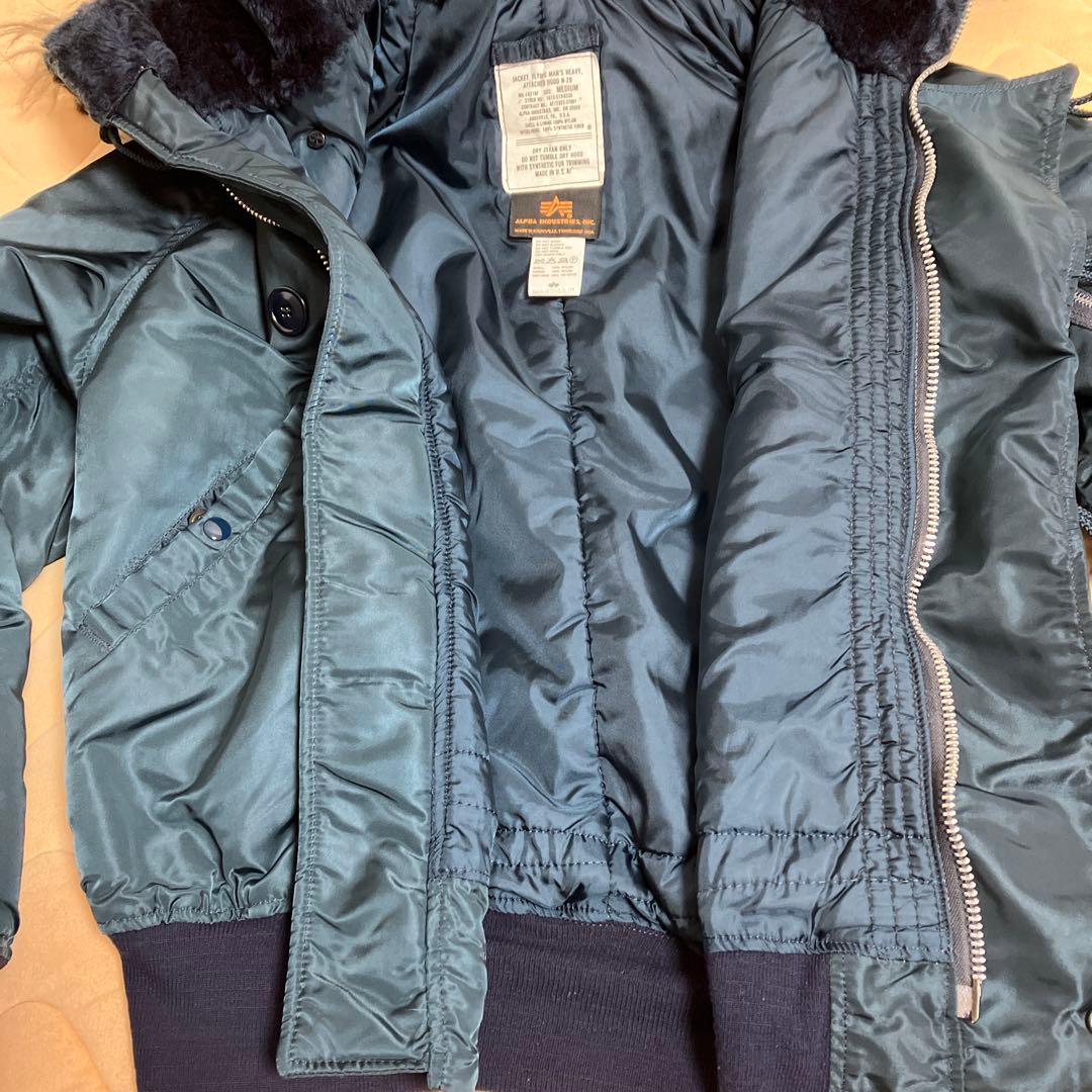 ALPHA INDUSTRIES N-2B フライトジャケット ネイビー M