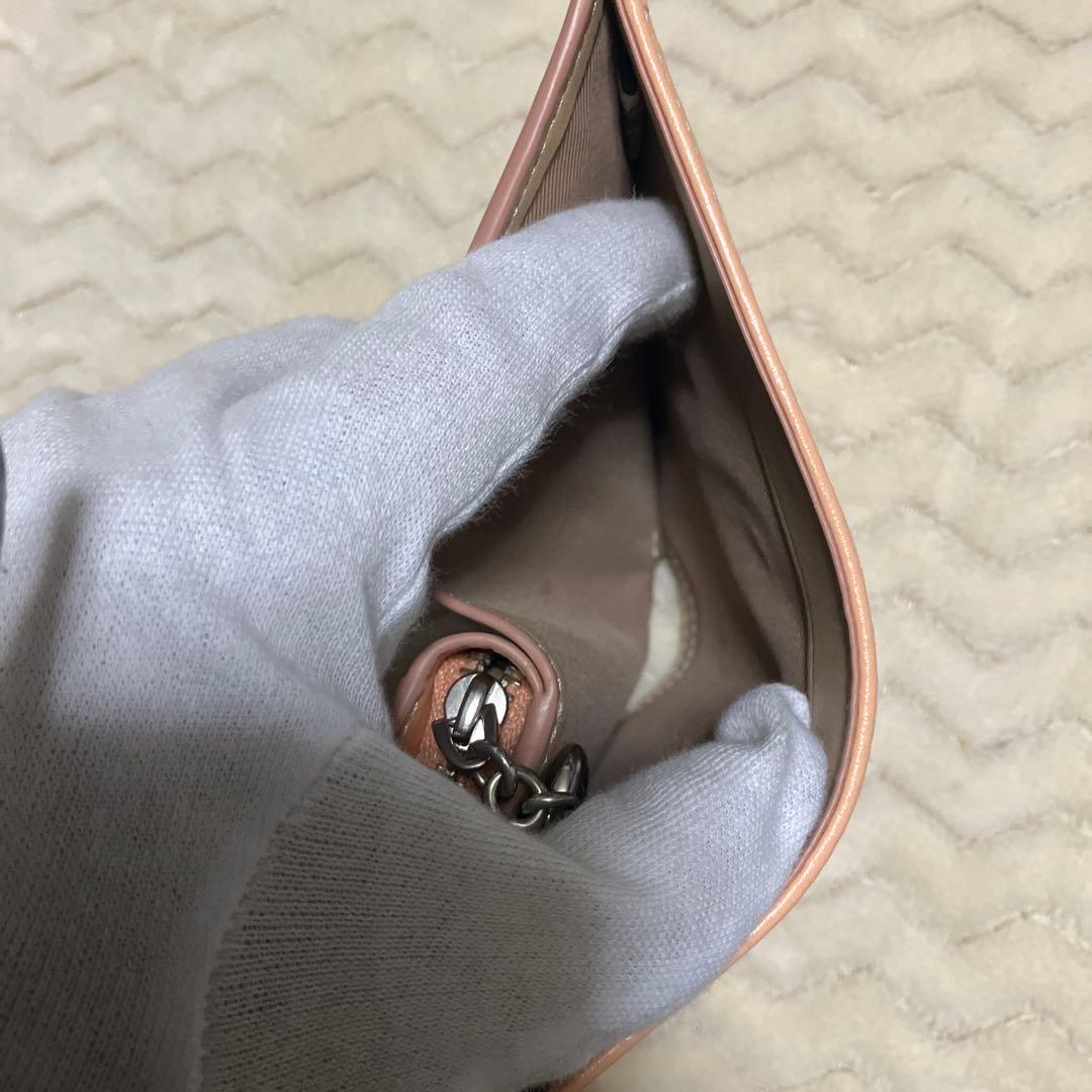 (美品) COACH コーチ　折り財布　二つ折り財布　CT980 ピンク