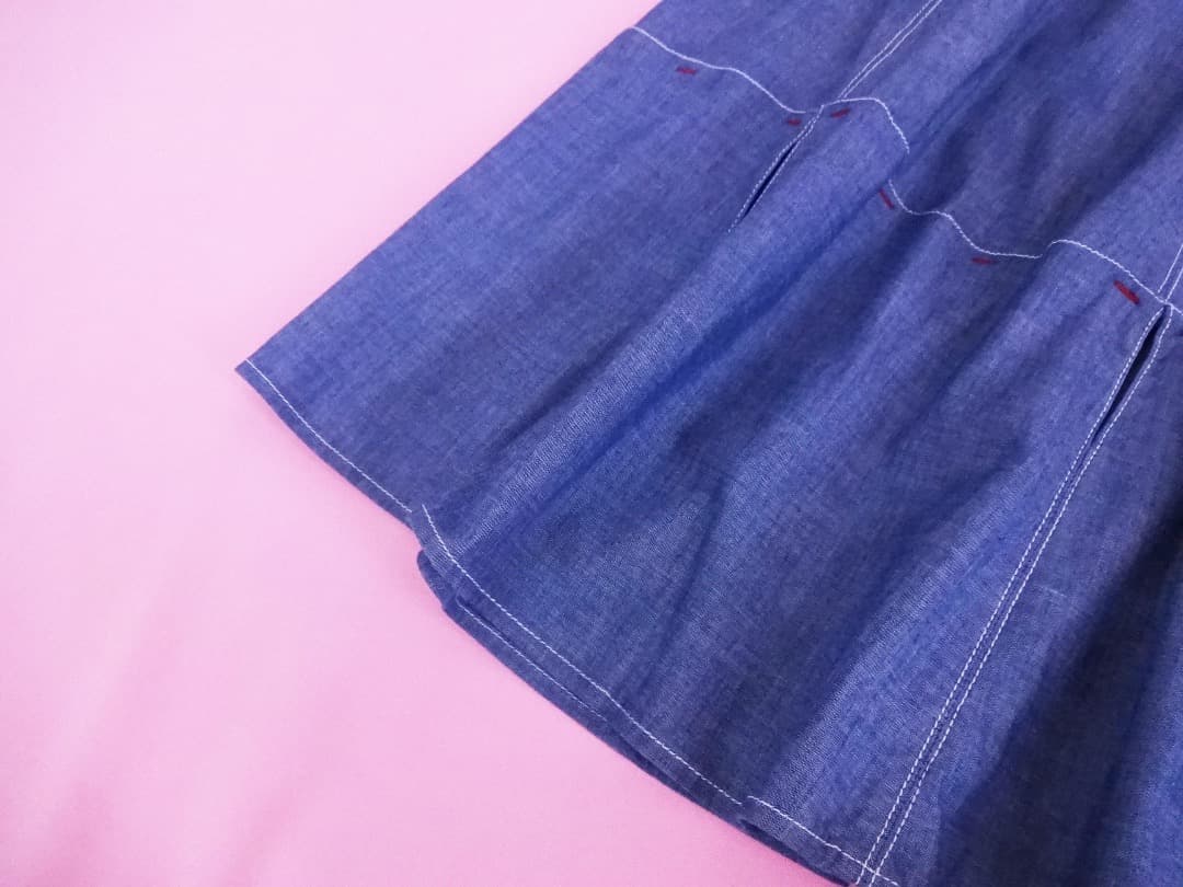 MARNI マルニ　シャンブレー素材　ギャザースカートセットアップ/ワンピース