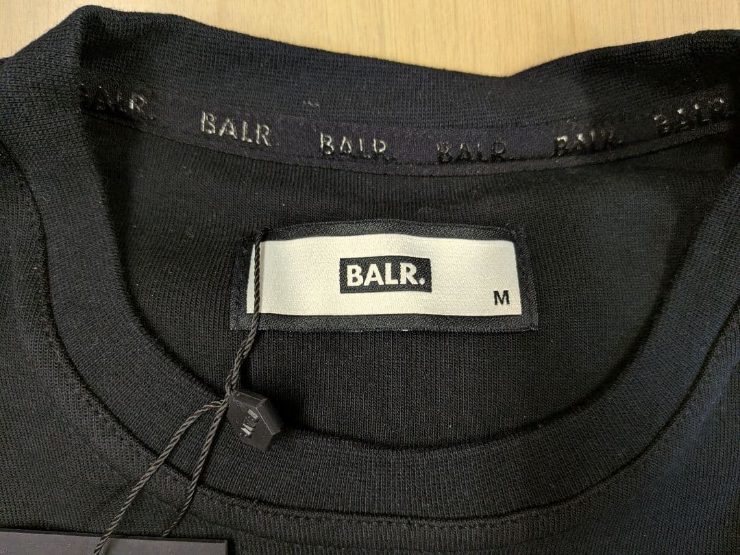 【新品・未使用】BALR.（ボーラー） Ｔシャツ（黒　厚手）
