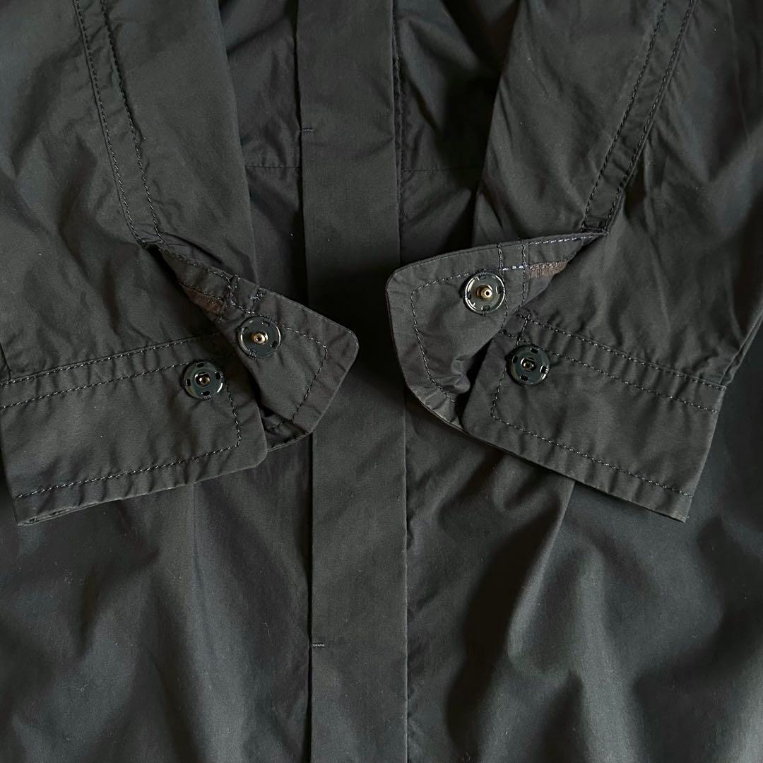 美品 MACPHEE TOMORROWLAND ノーカラーコート ネイビー 38