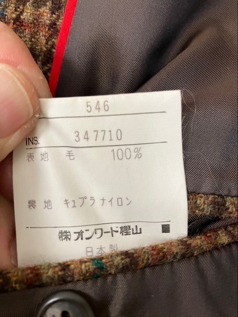 [日本製]J.PRESSテーラードジャケット　ガンクラブ　くるみボタン