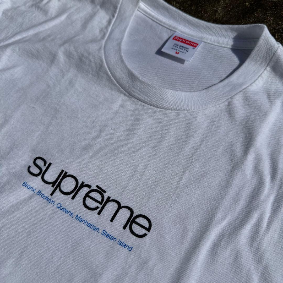 たかっちぃ　Supreme Five Boroughs Tee シロ M