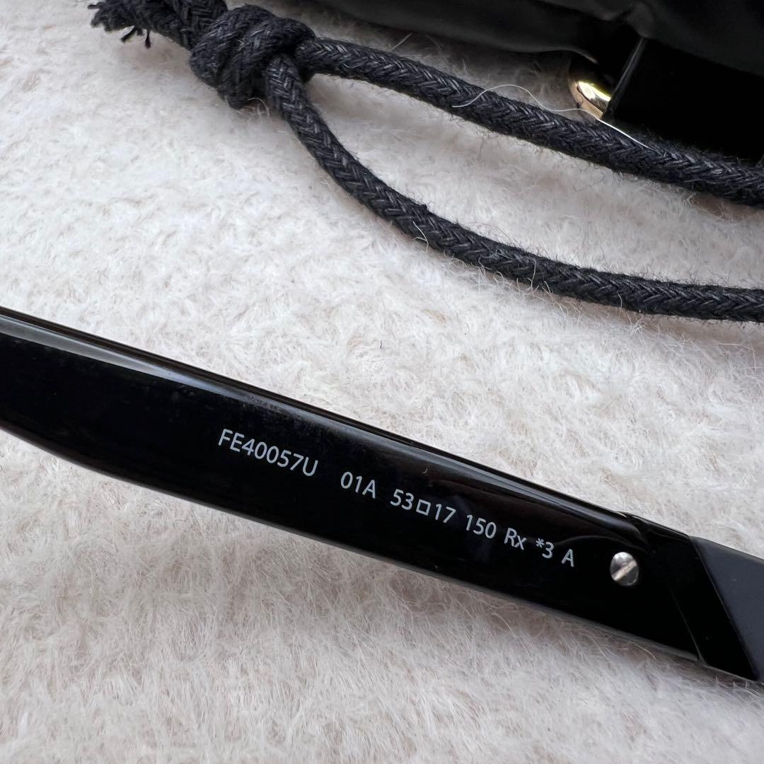 極美品✨FENDI FE40057U 01A 黒 サングラス