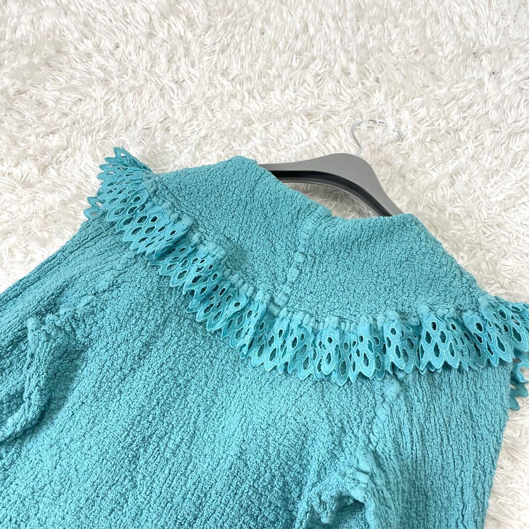 meby ISSEY MIYAKE ✨カリフラワー　カーディガン ボレロ　レース