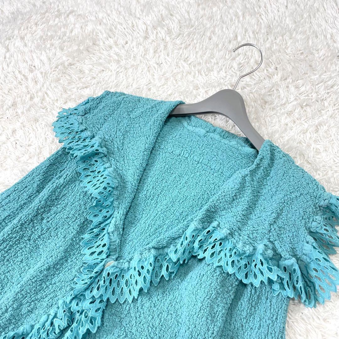 meby ISSEY MIYAKE ✨カリフラワー　カーディガン ボレロ　レース