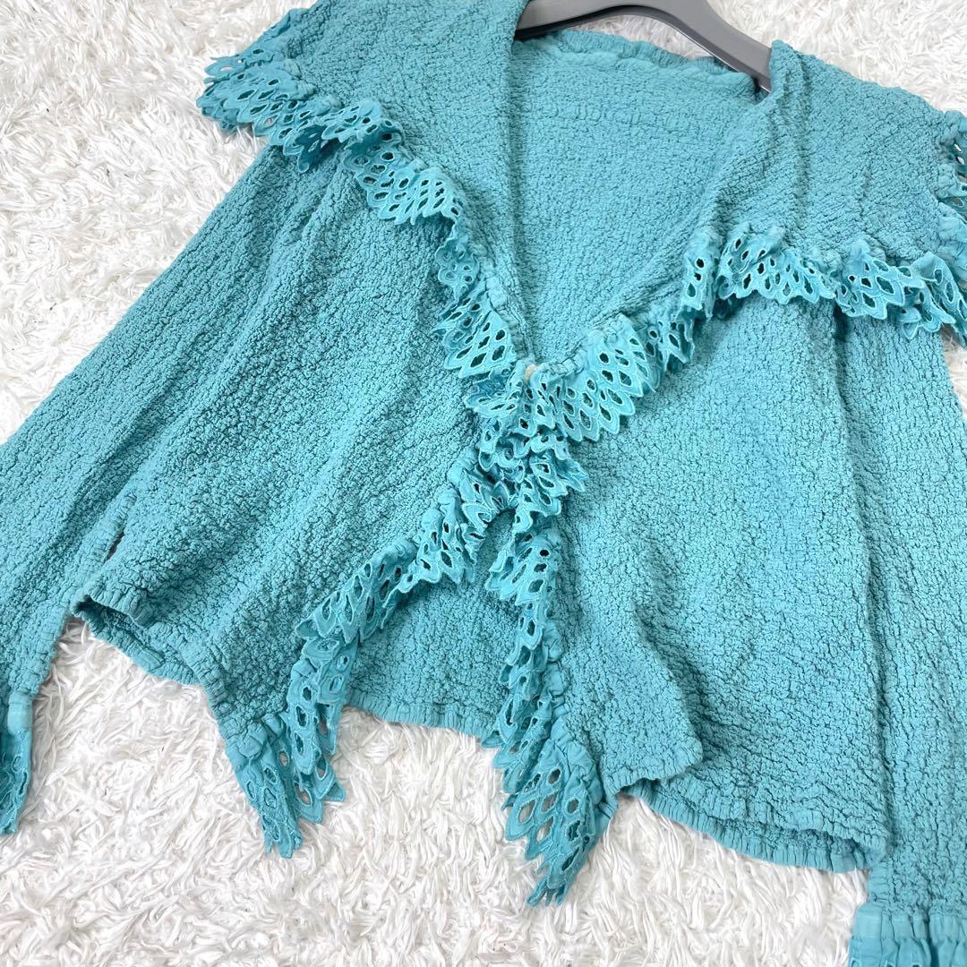 meby ISSEY MIYAKE ✨カリフラワー　カーディガン ボレロ　レース