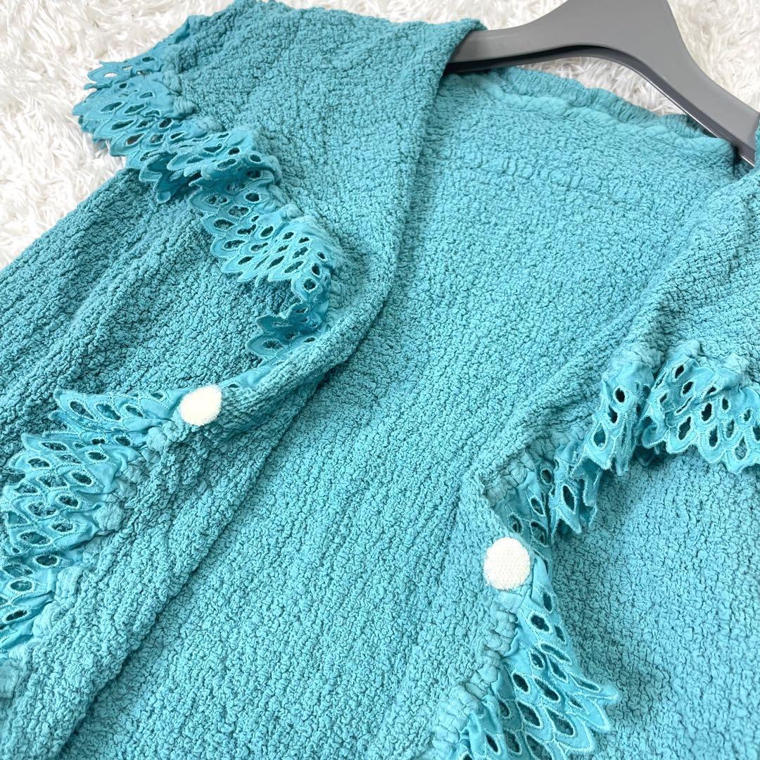 meby ISSEY MIYAKE ✨カリフラワー　カーディガン ボレロ　レース