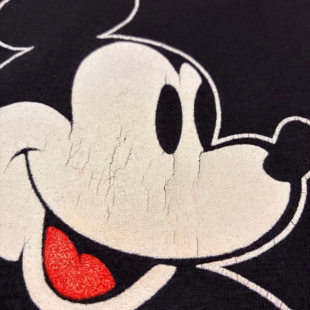 80S USA製 Disney ミッキーマウス シングルステッチ XL