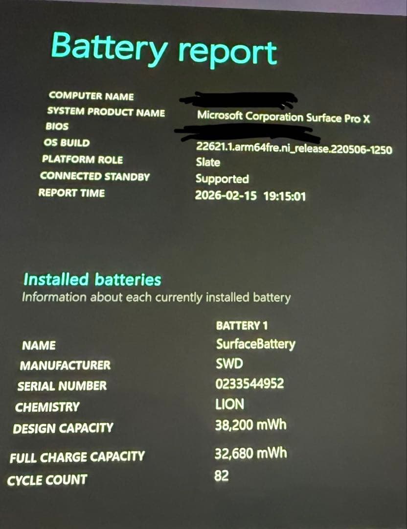 Microsoft Surface Pro X16GB ペン付きキーボード