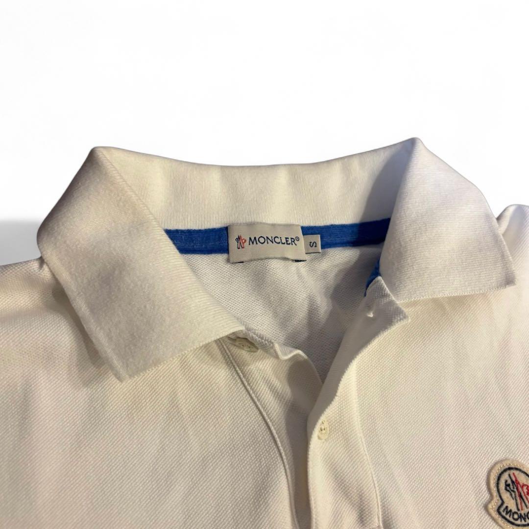【美品】MONCLER モンクレール ポロシャツ ワンポイントロゴ S