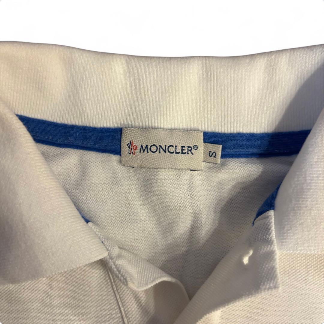 【美品】MONCLER モンクレール ポロシャツ ワンポイントロゴ S